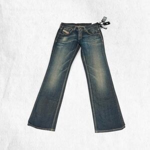 Diesel insane dark indigo copper wash patina vintage ZHARX rare bootcut 29x32